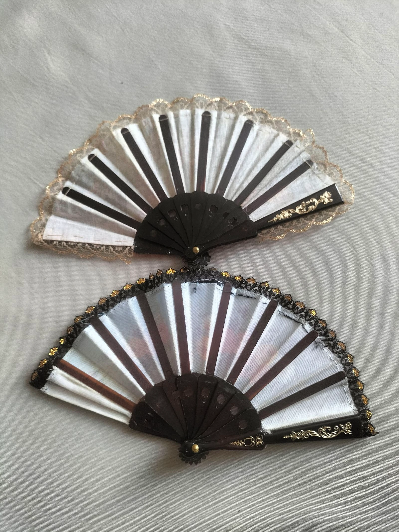 Lot of 2 Mini Spanish Style Fans | Good condition | Multicolor – photo 4